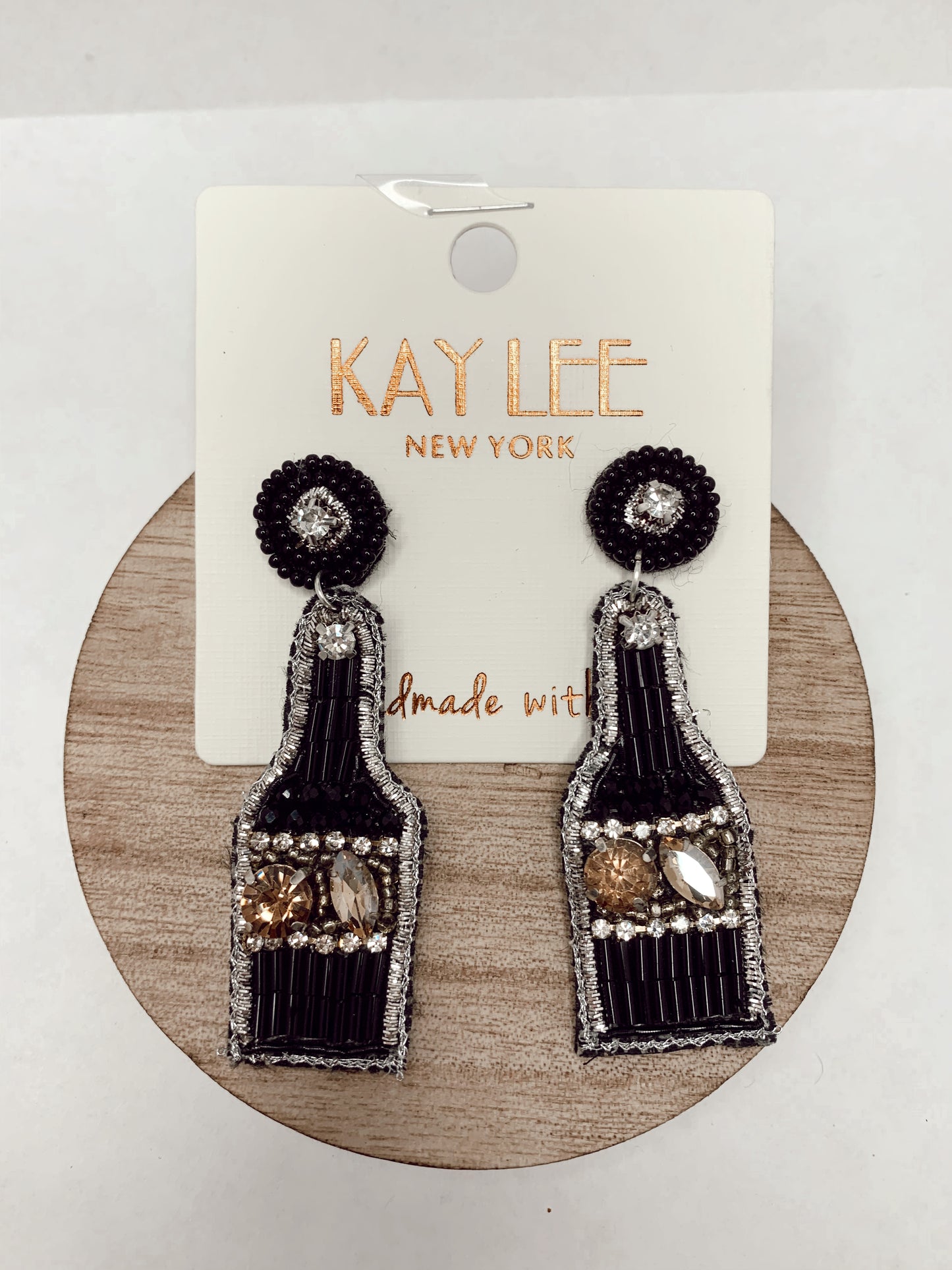 SIPPIN' ON CHAMPAGNE EARRINGS