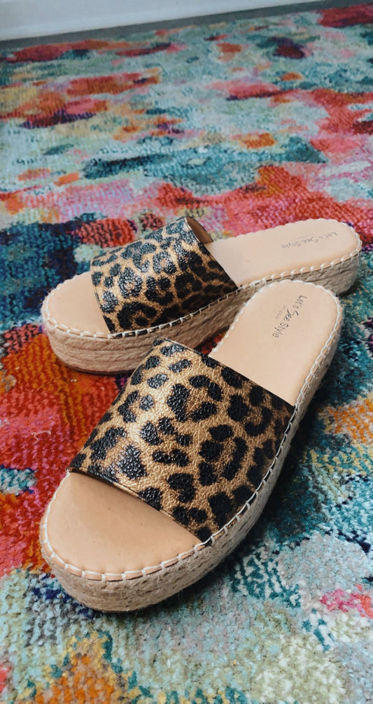 YOU MAKE IT EASY LEOPARD ESPADRILLES