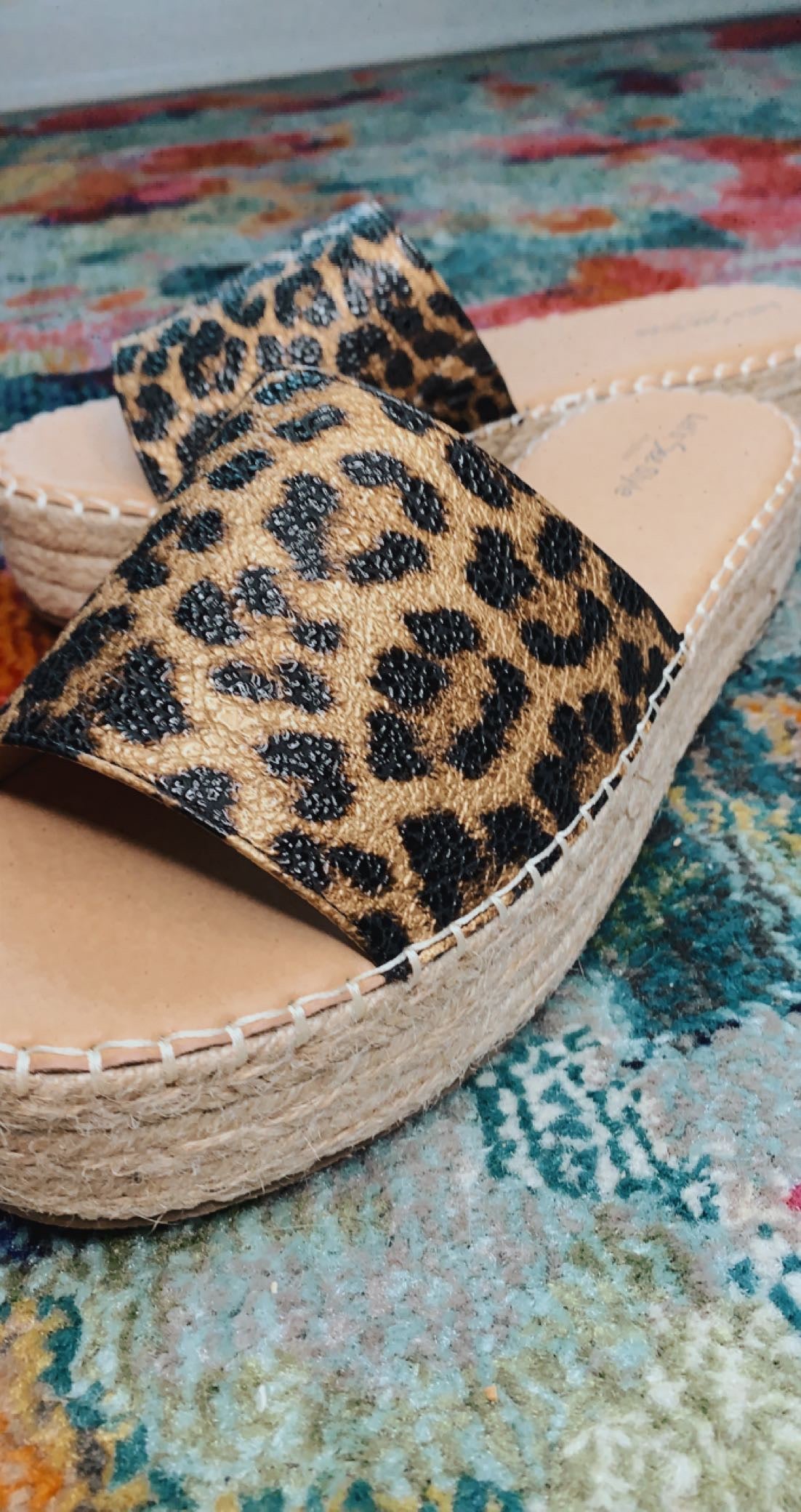 YOU MAKE IT EASY LEOPARD ESPADRILLES